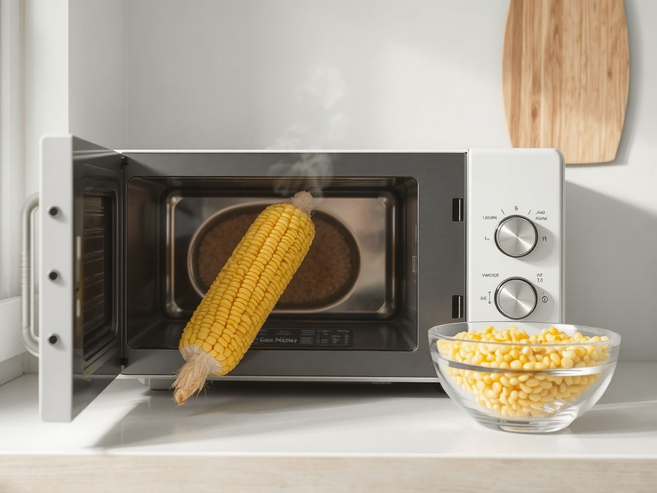 A mikróban a kukorica főzése mindössze 3-5 perc.