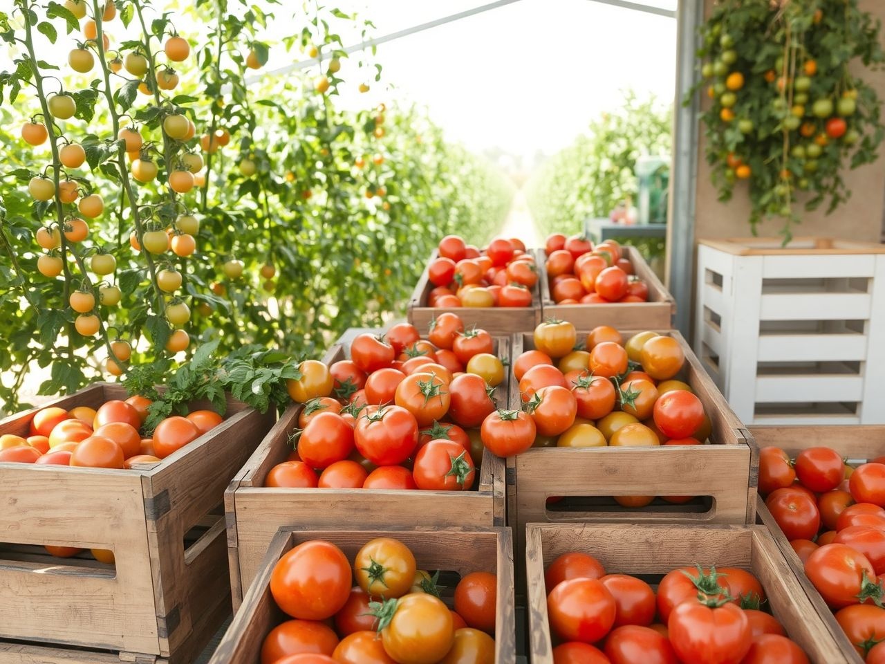 A megbízható termelő minőségi, friss paradicsomot garantál.