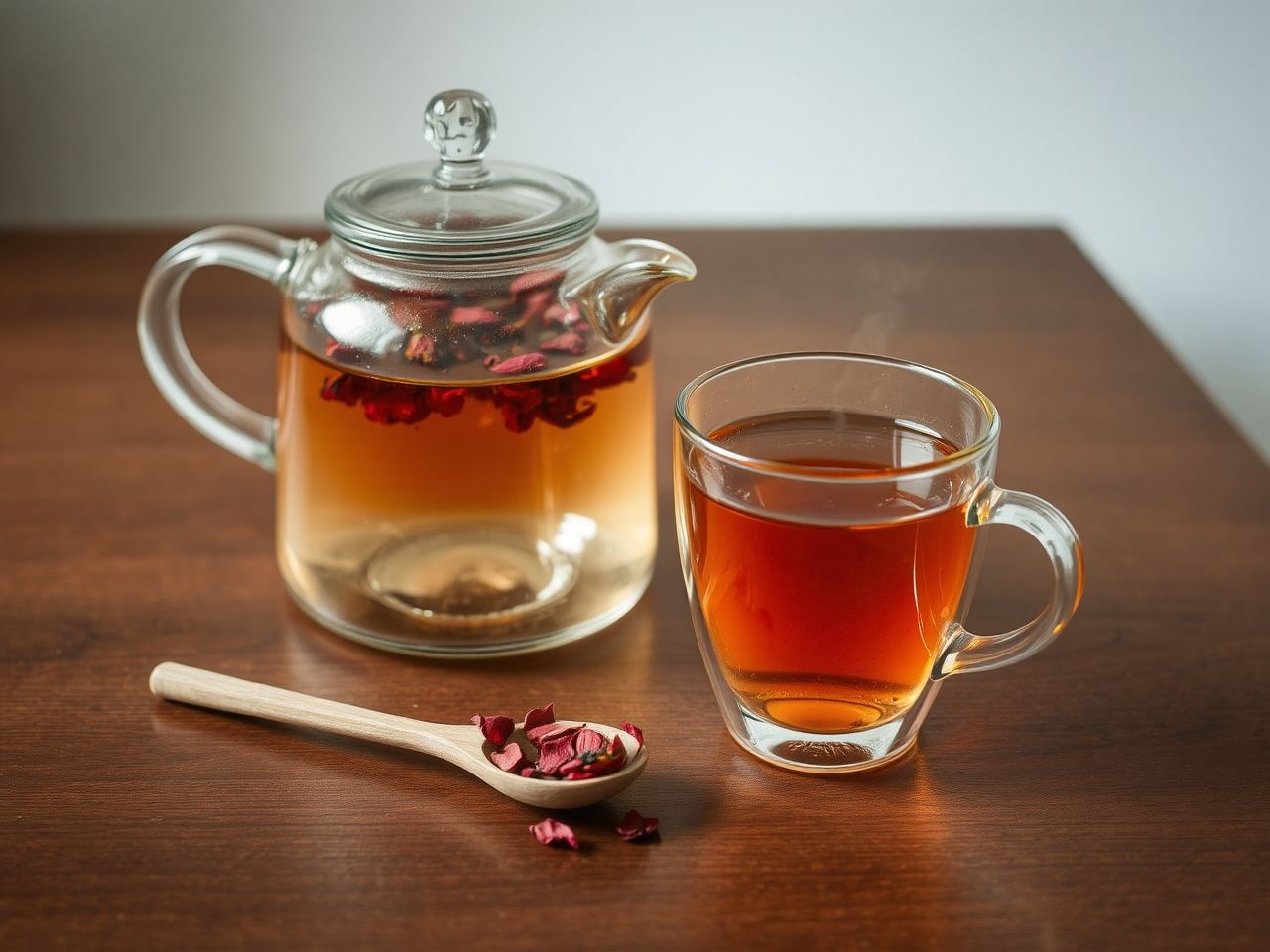 A rózsa tea napi 2-3 csészével támogatja az egészséget.