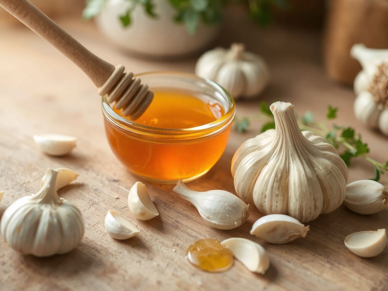 Mézes fokhagyma erősíti az immunrendszert megfázás ellen.