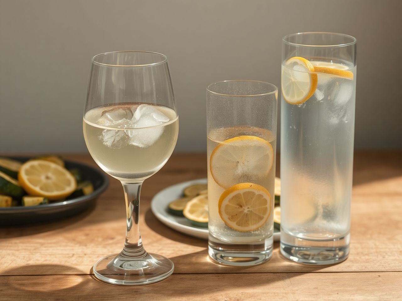 A fröccs remek választás a könnyű sült cukkinihez.