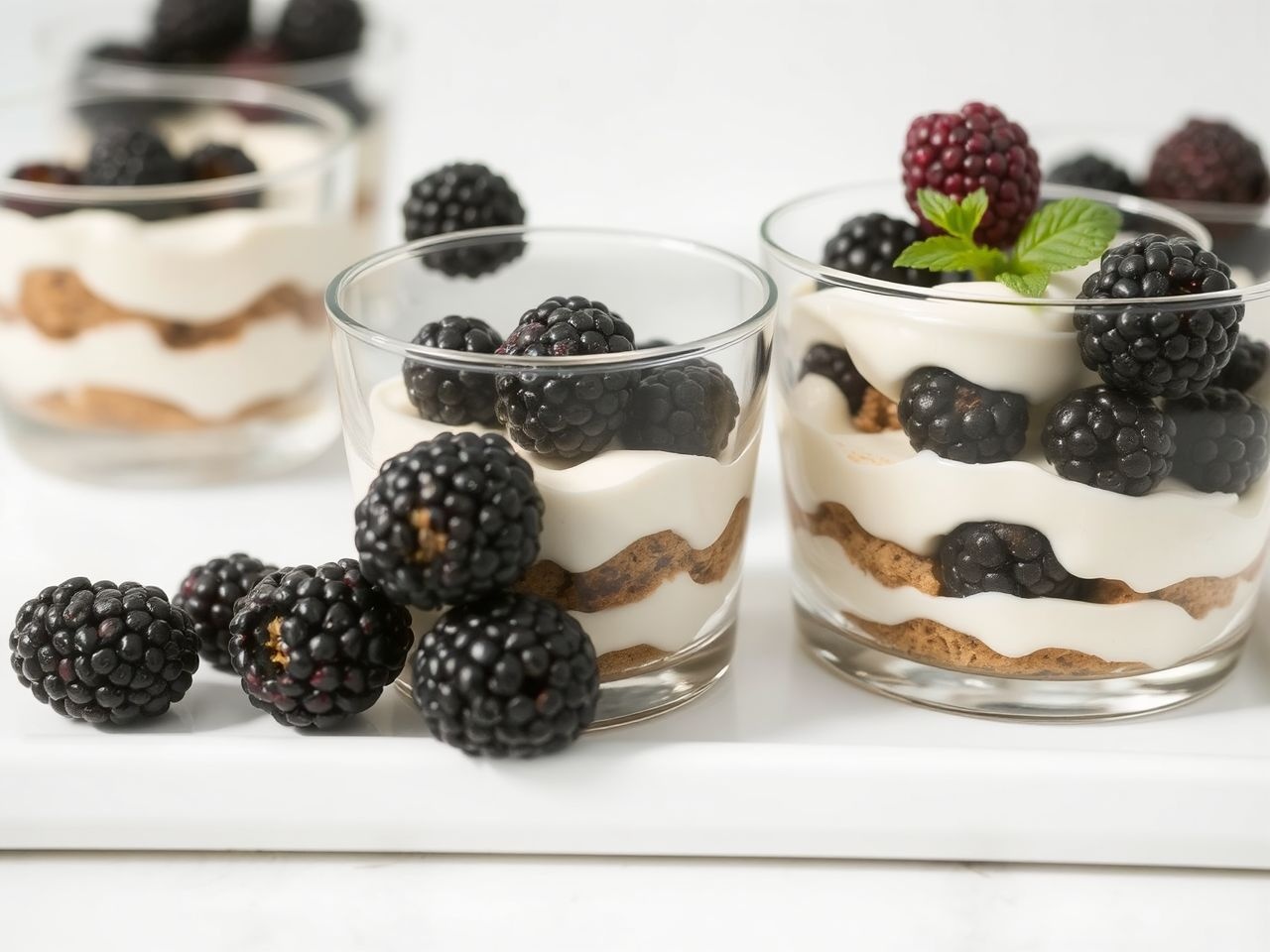 A pohárkrémek elegáns tálalása gyors és látványos desszert.