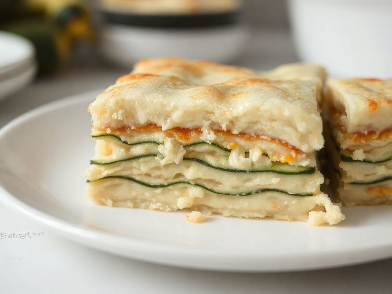 A sajtos-tejfölös rétegek adják a rakott cukkini krémességét.