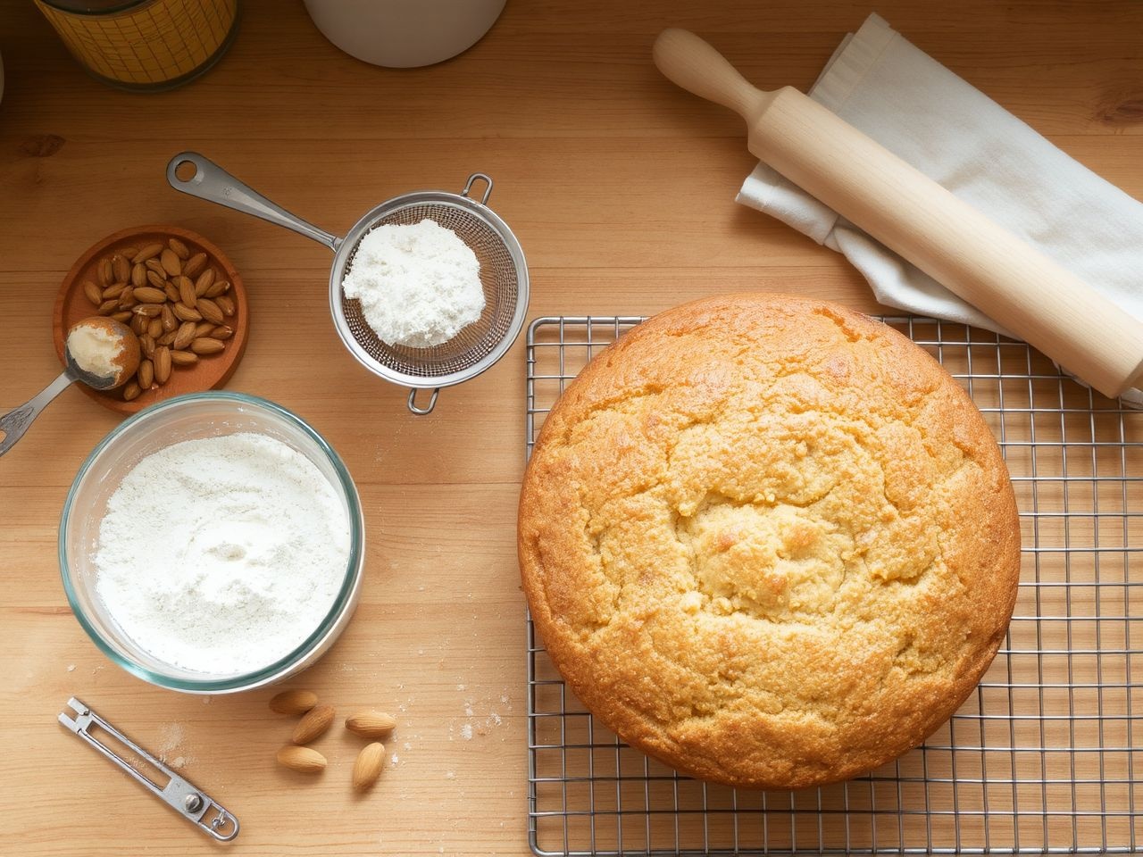 A mandulaliszt gluténmentes, tökéletes süteményekhez és péksüteményekhez.
