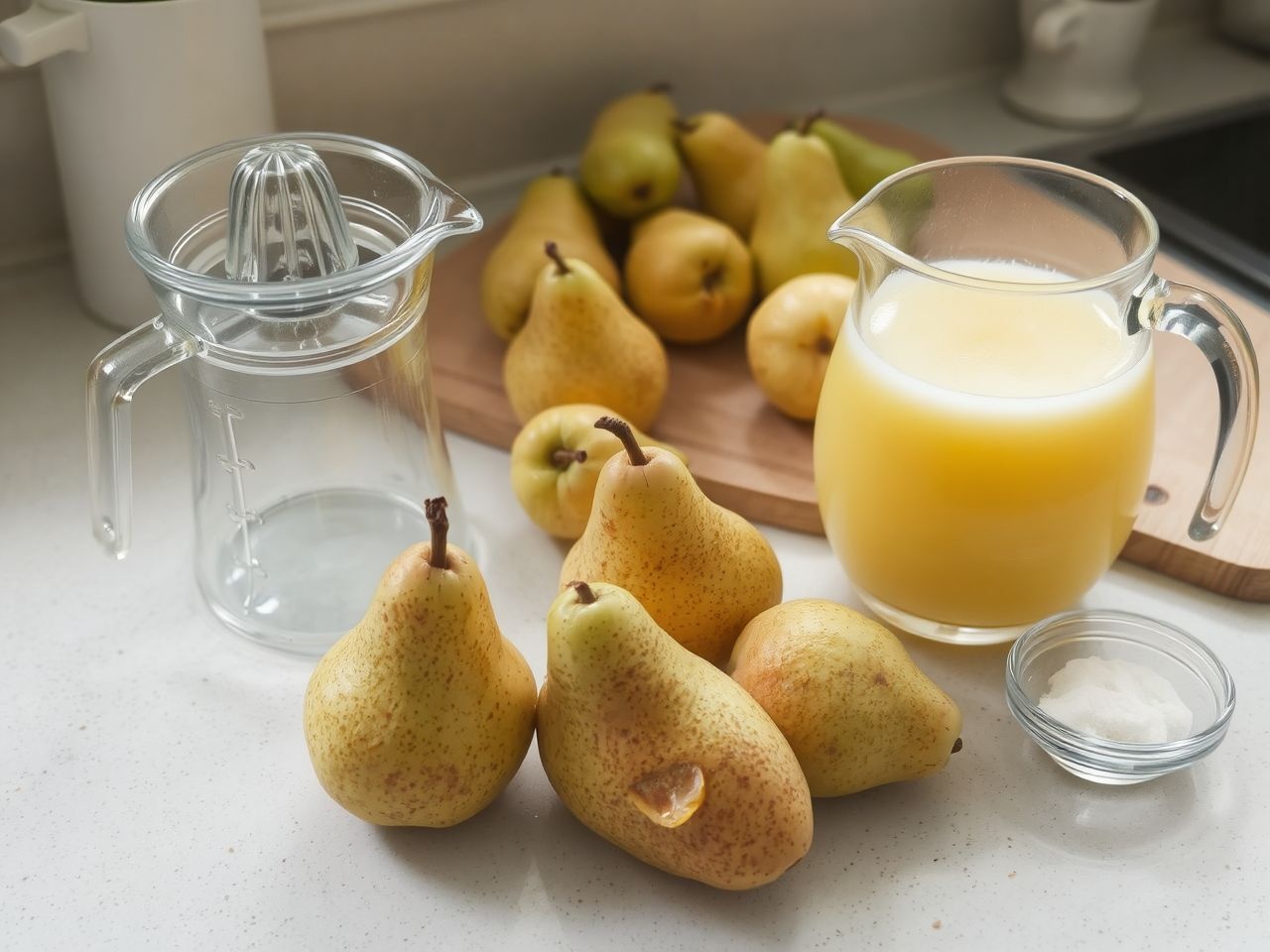 A friss, érett körte a legjobb természetes ízért és édesértékért.