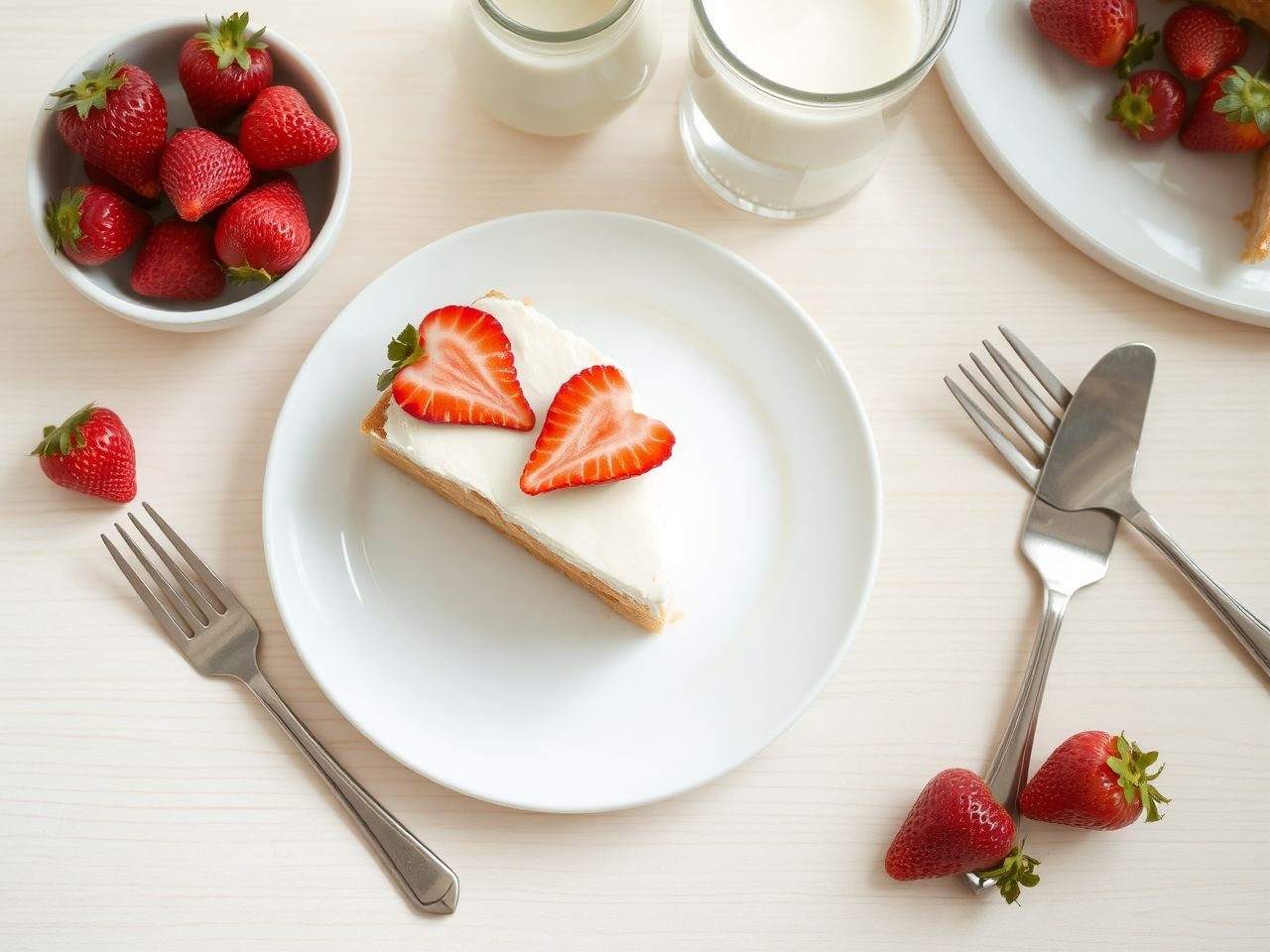 A joghurtos epertorta friss mentával és eperrel tálalva a legfinomabb.