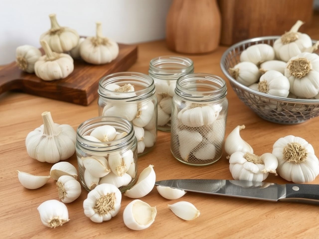 A fokhagymát szellős, száraz helyen tárold a hosszú frissességért.