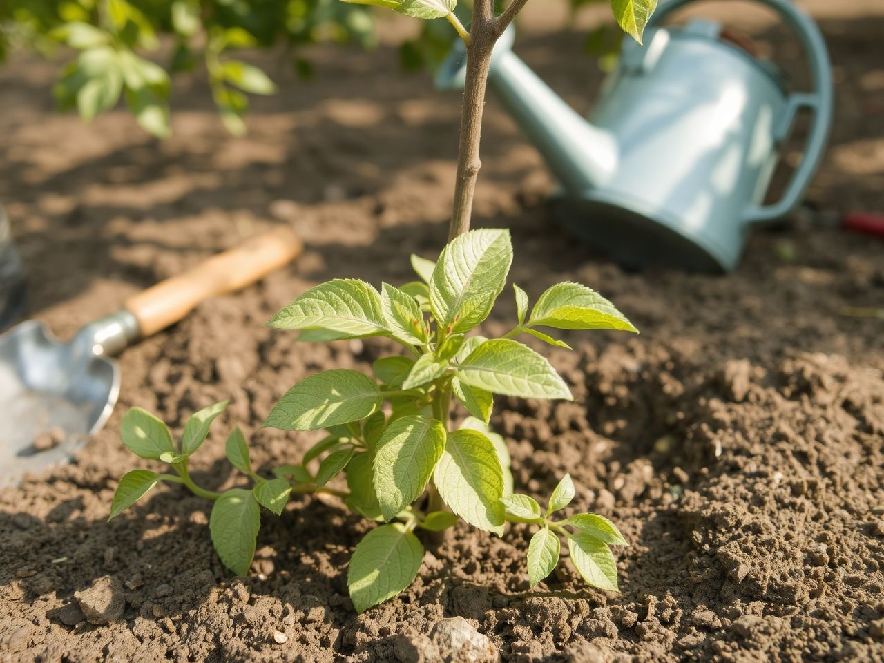 A fiatal ceglédi óriás kajszifa tápanyagban gazdag talajt igényel.