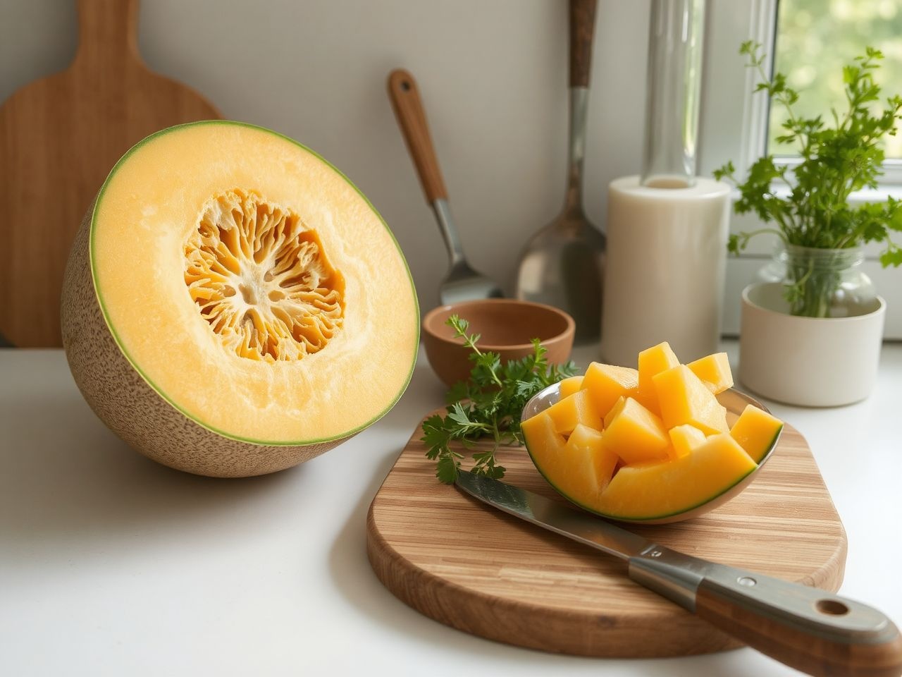 A sárgadinnye kiváló alap levesekhez és frissítő salátákhoz.