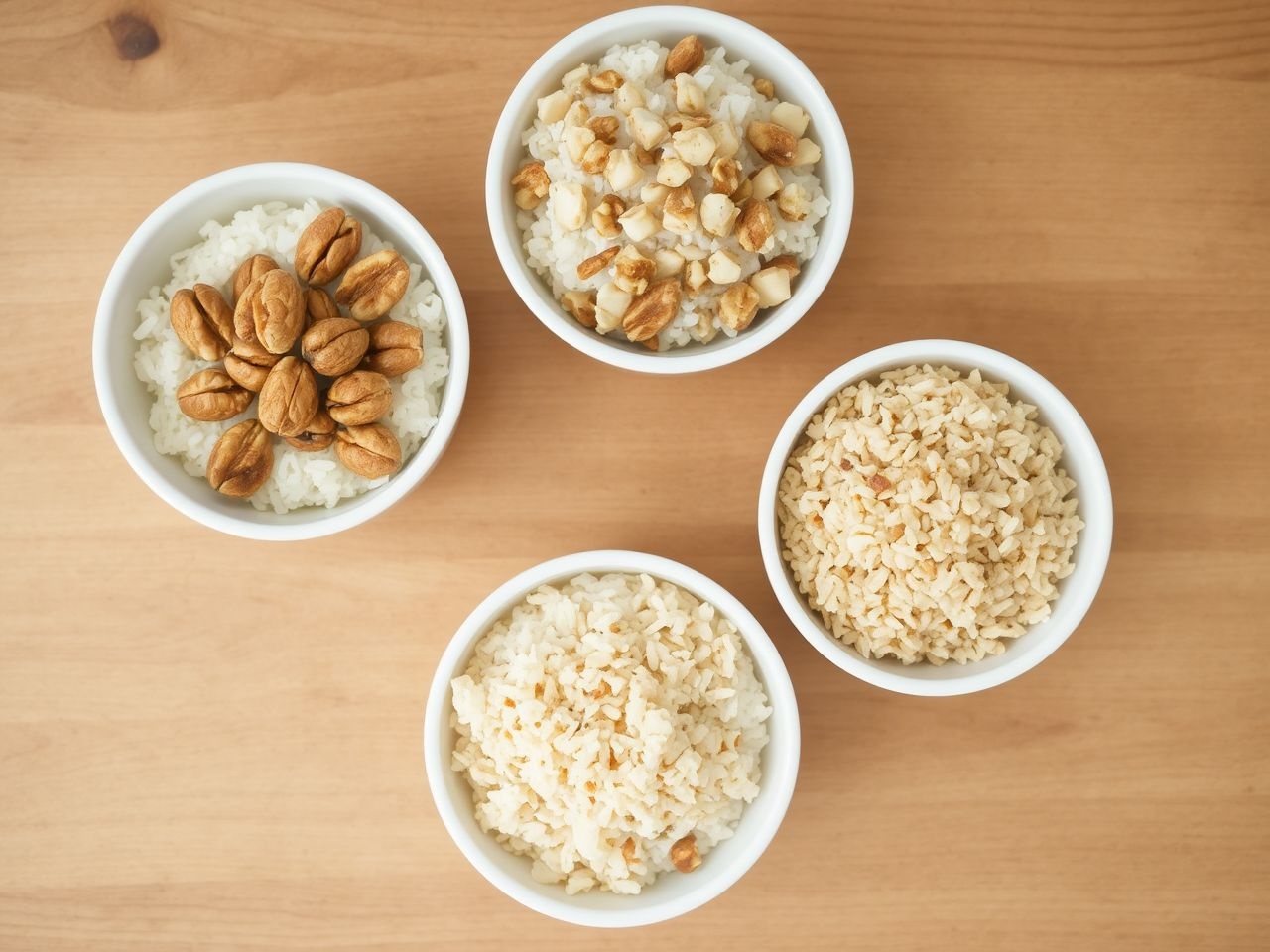 A diós rizs fűszerezése változatos íz- és textúrakalandokat kínál.