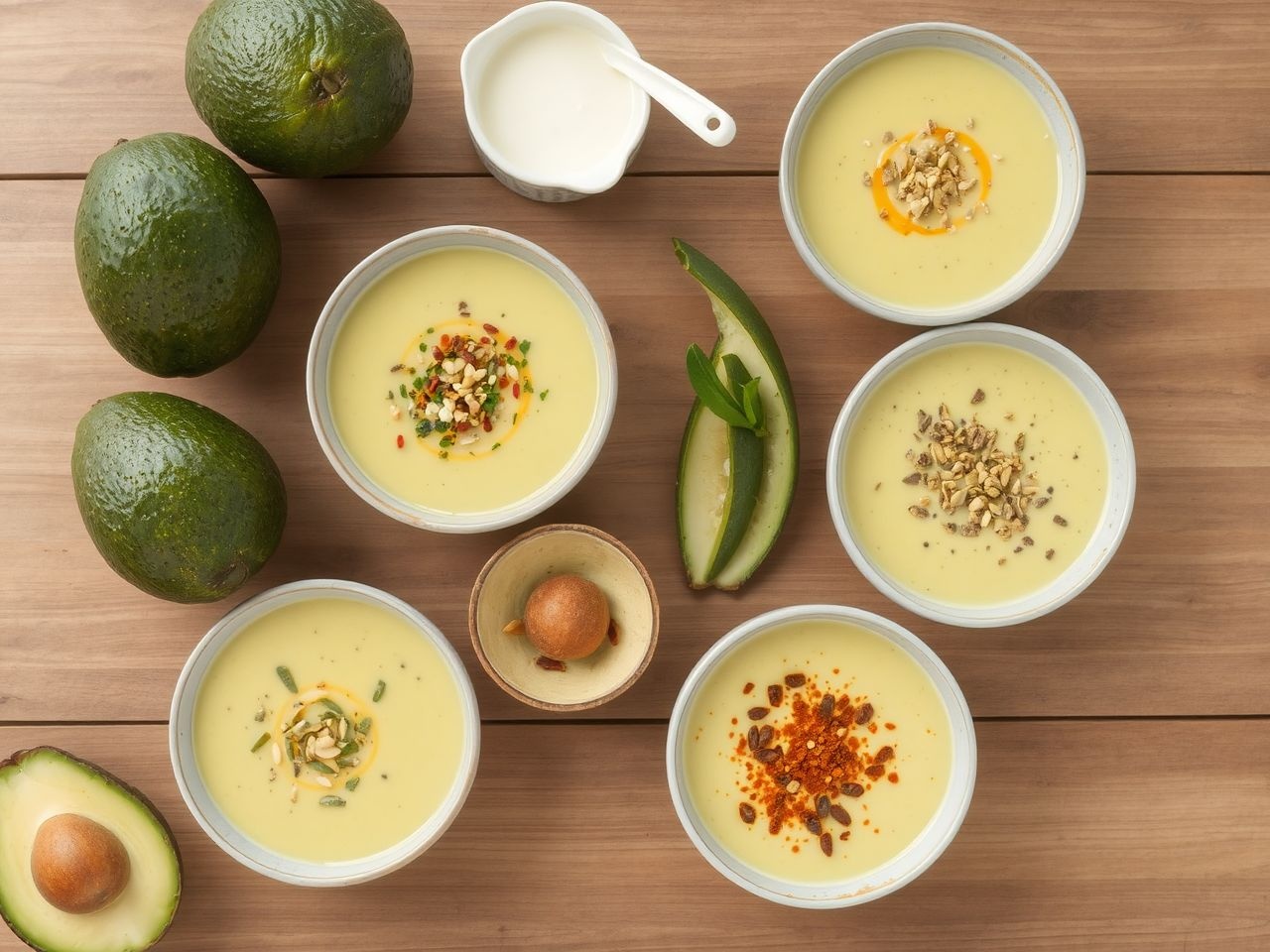 A tejszínes avokádókrémleves variációi igazán sokszínűek és ízletesek.