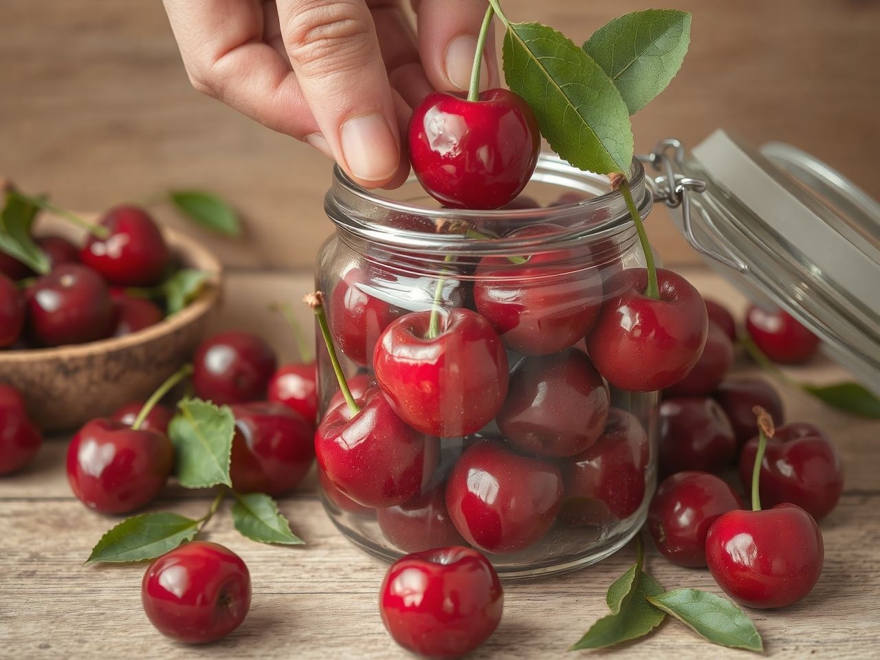 A cseresznyét hűtve, légmentesen tároljuk a frissesség megőrzéséért.