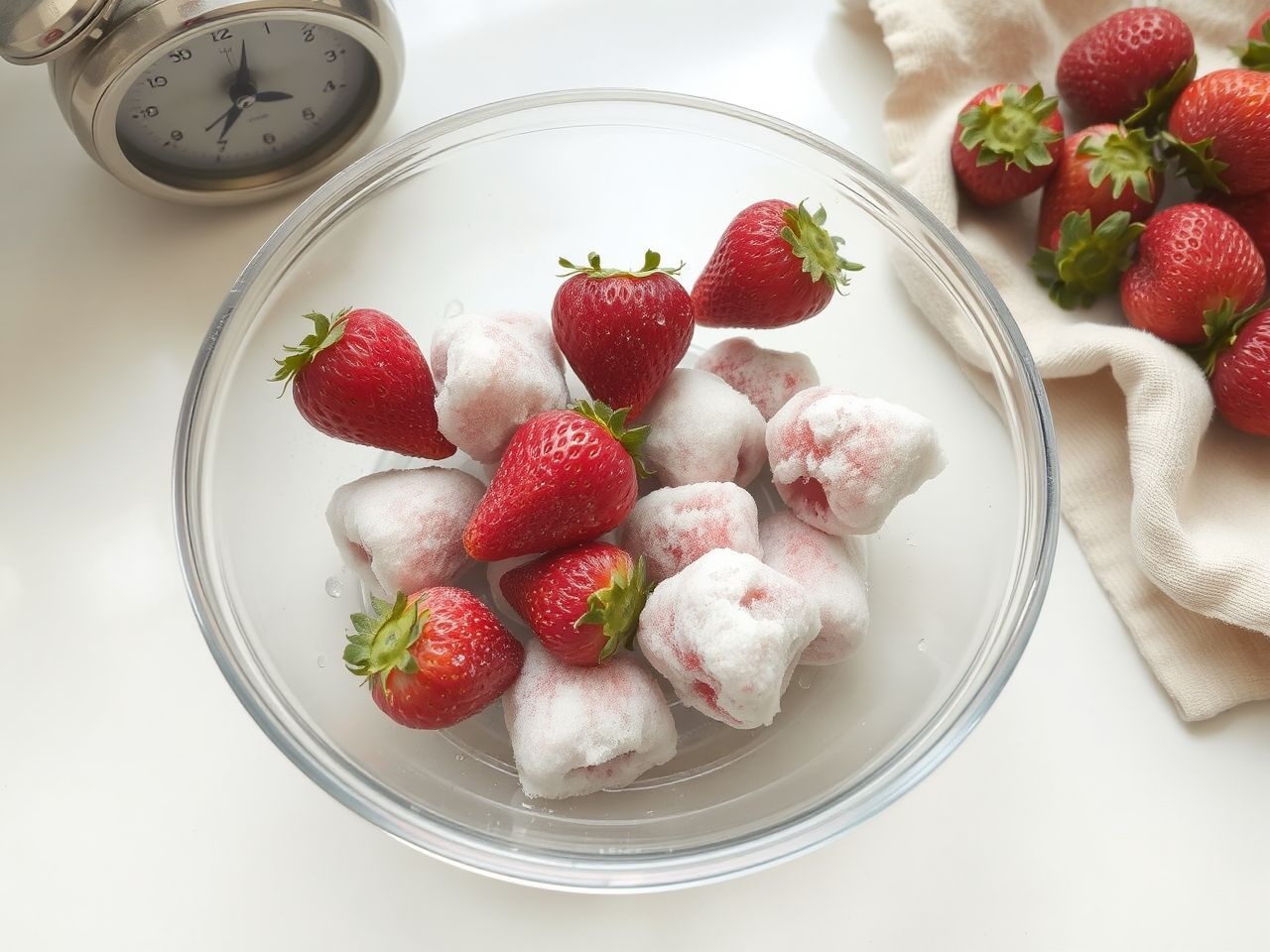 Az eper lassú olvasztása megőrzi zamatos állagát és ízét.