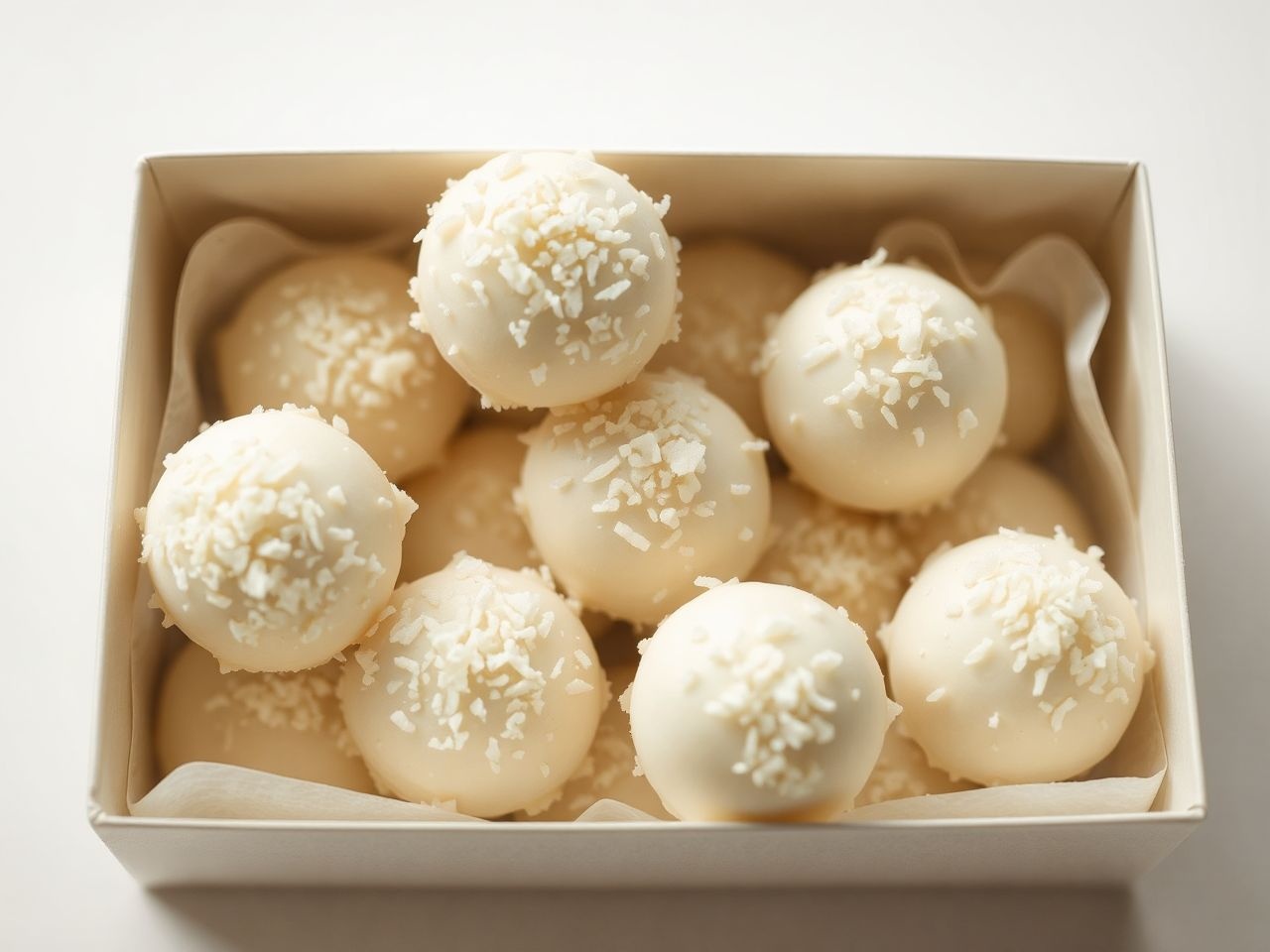 A fehércsokis kókuszgolyó tökéletes, személyes ajándék ünnepekre.