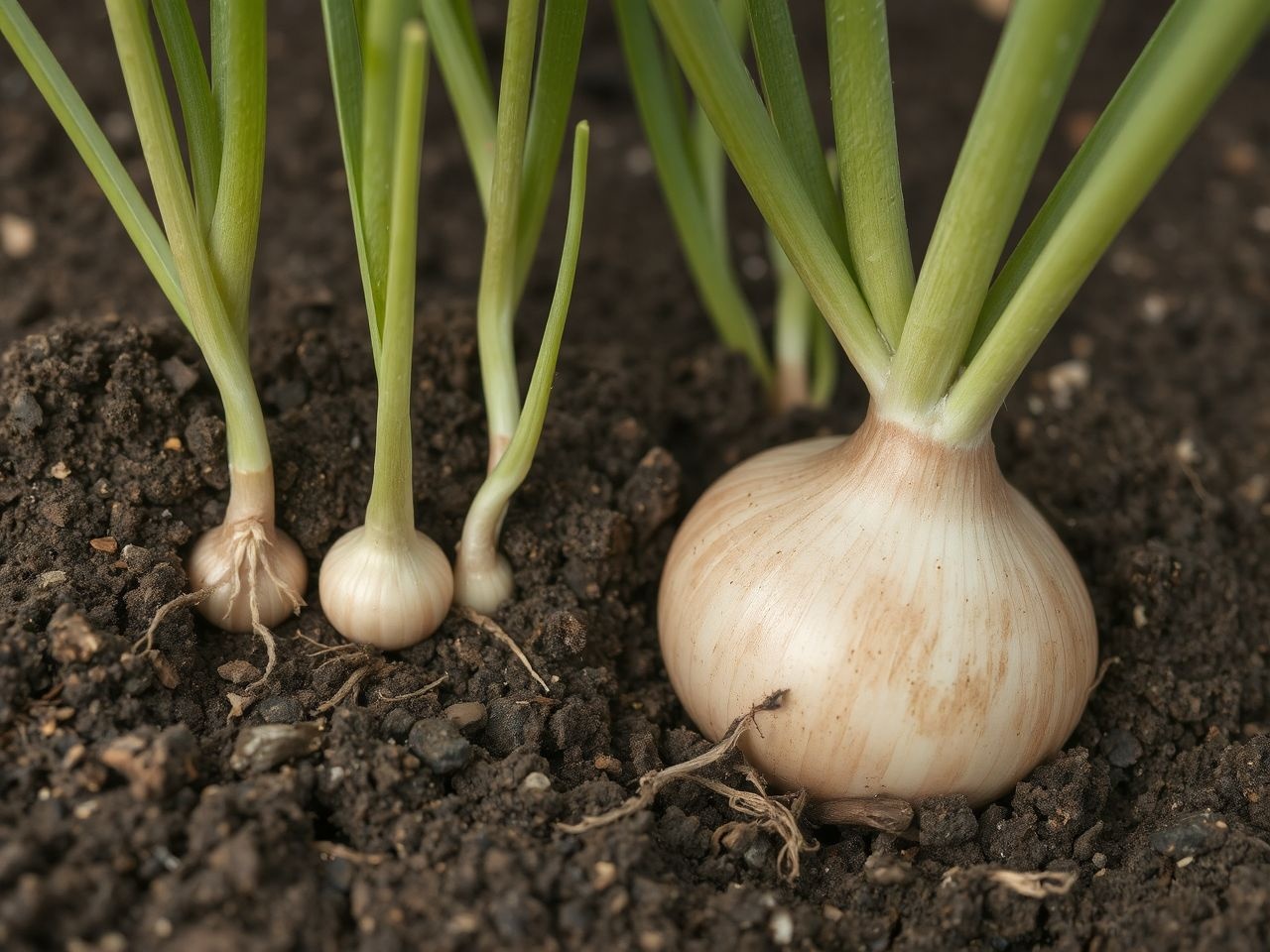 A hagyma fejlődése magtól a teljes növényig tart.