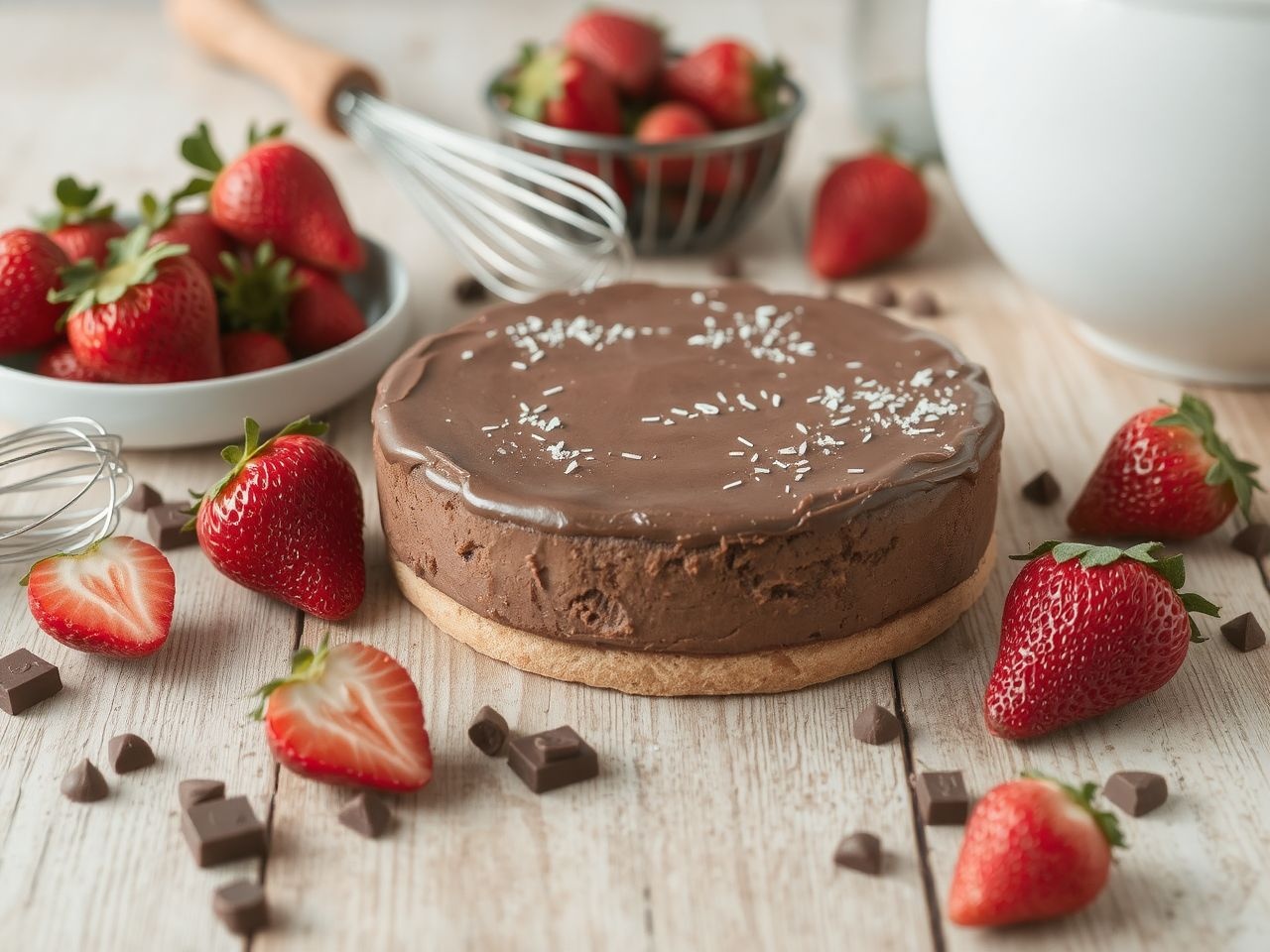 A saját készítésű epres csokitorta mindig mosolyt csal az arcokra.