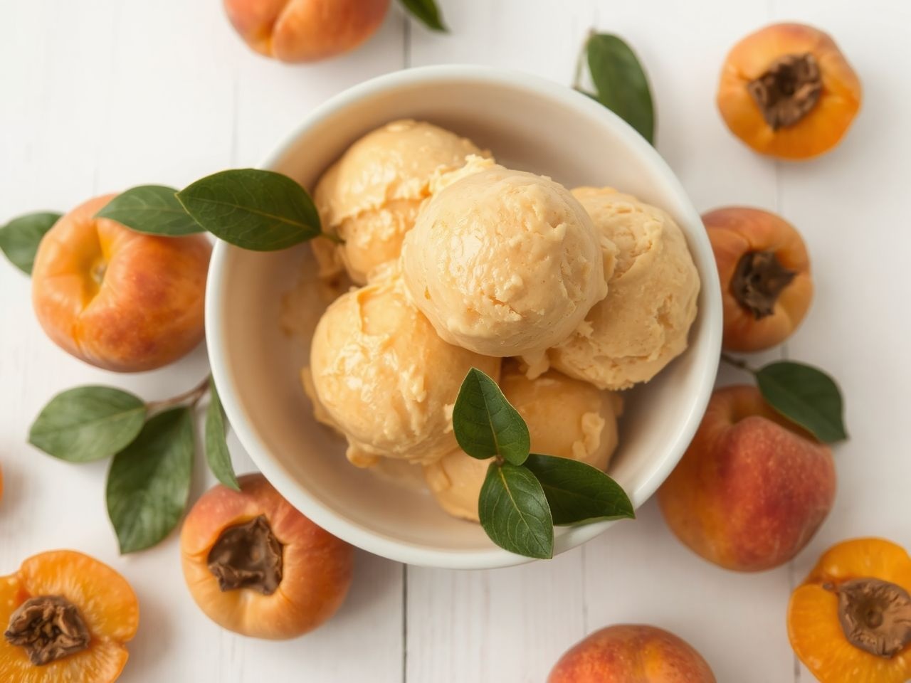A friss sárgabarack adja meg fagylaltod természetes édes ízét.