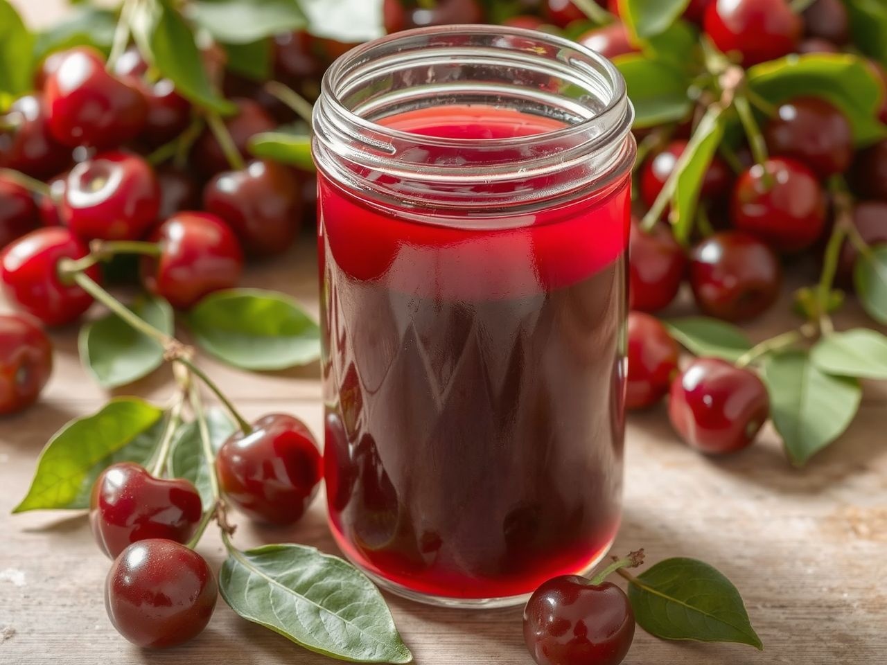 A házi meggyszörp természetes ízét tartósítószer nélkül őrzi.