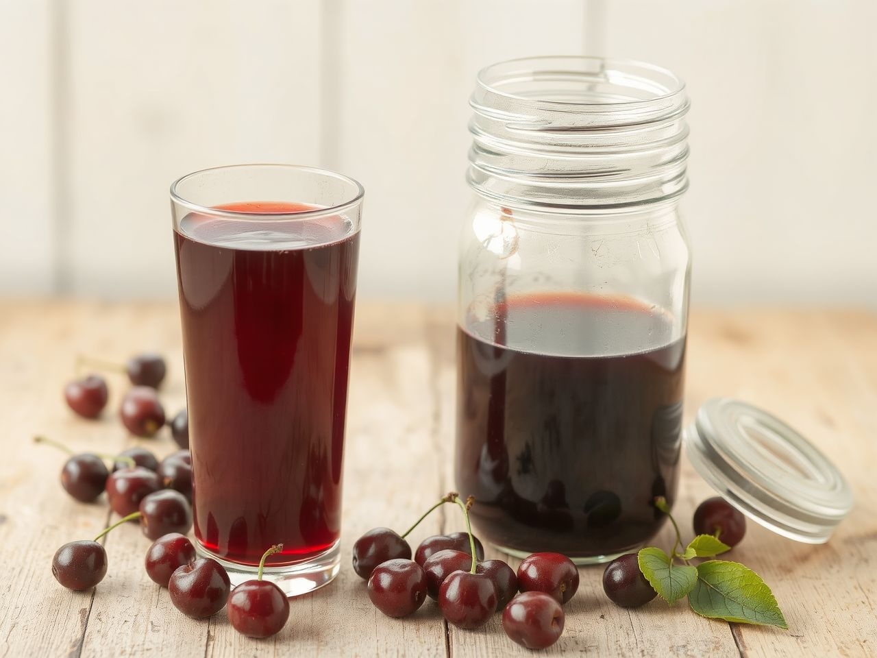 A meggyszörp kiváló alap likőrök és desszertek készítéséhez.