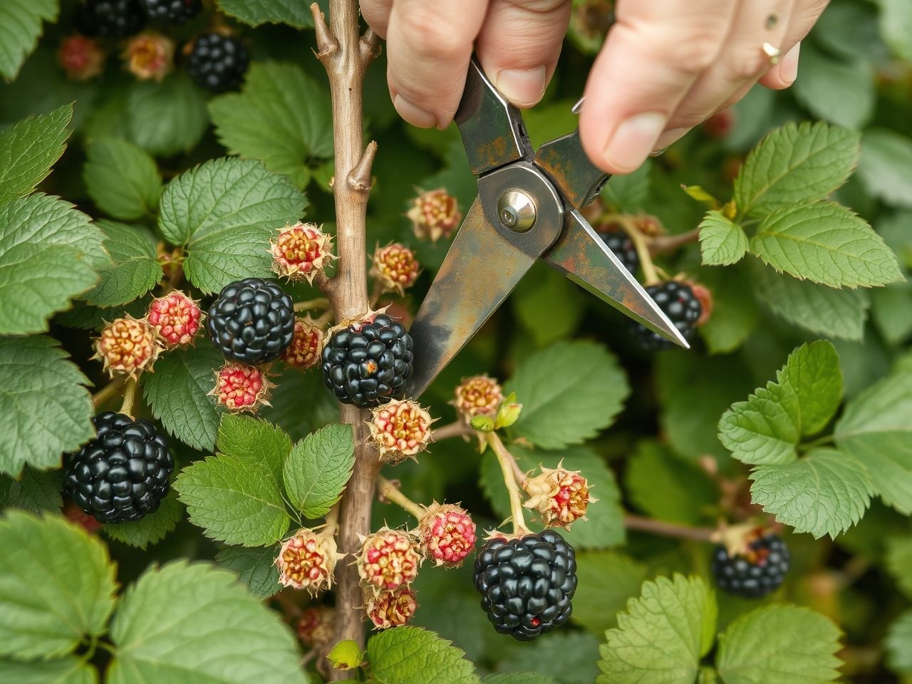 A szeder metszése évente növeli a terméshozamot és minőséget.
