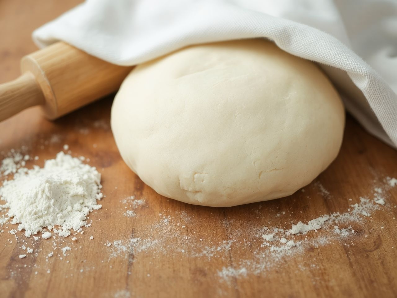 A tészta pihentetése rugalmasabb és könnyebben formázható lesz.