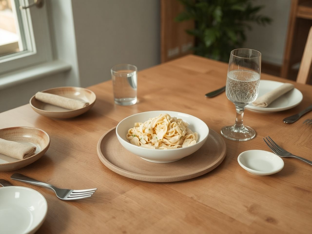 A tésztaételek összekötik a családtagokat az asztalnál.