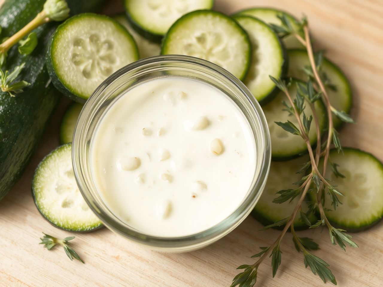 A dresszing harmóniája kiemeli a friss cukkini ízét.