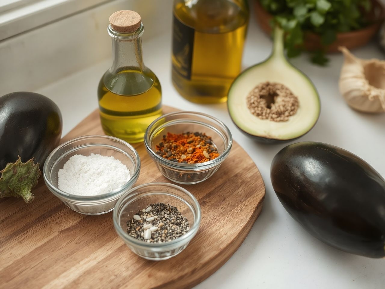 Az olívaolaj és só kiemeli a padlizsán ízét sütéskor.