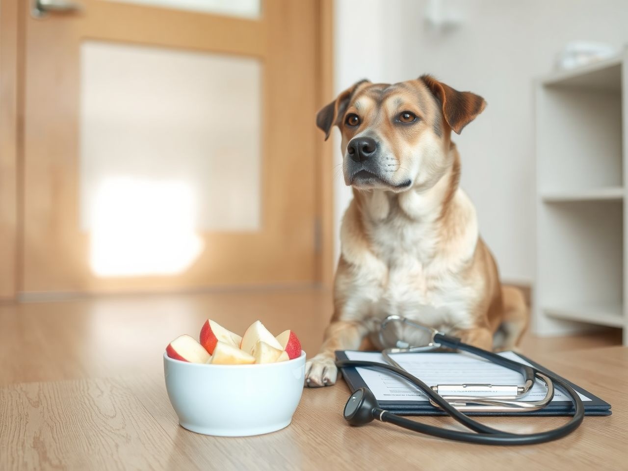 Állatorvosi konzultáció segít elkerülni az almából származó mérgezést.