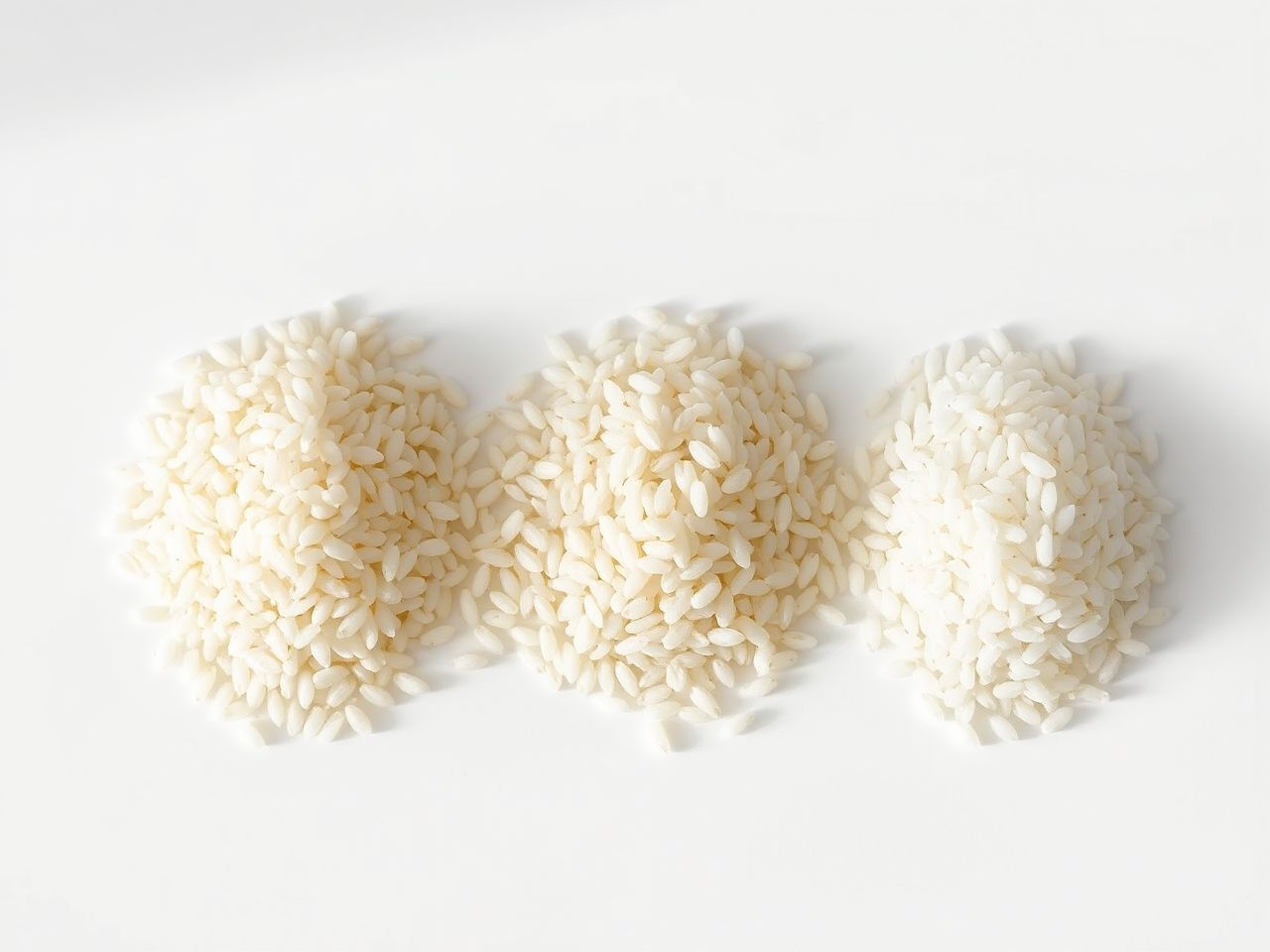 Az Arborio, Carnaroli és Vialone Nano rizsek krémes rizottó alapok.