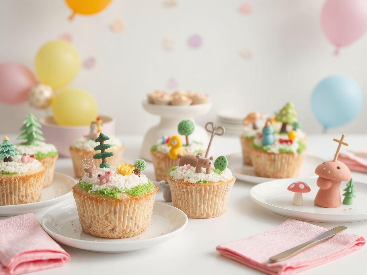 Muffinok varázslatos mesevilágot teremtenek gyerekzsúrokra egyszerűen.