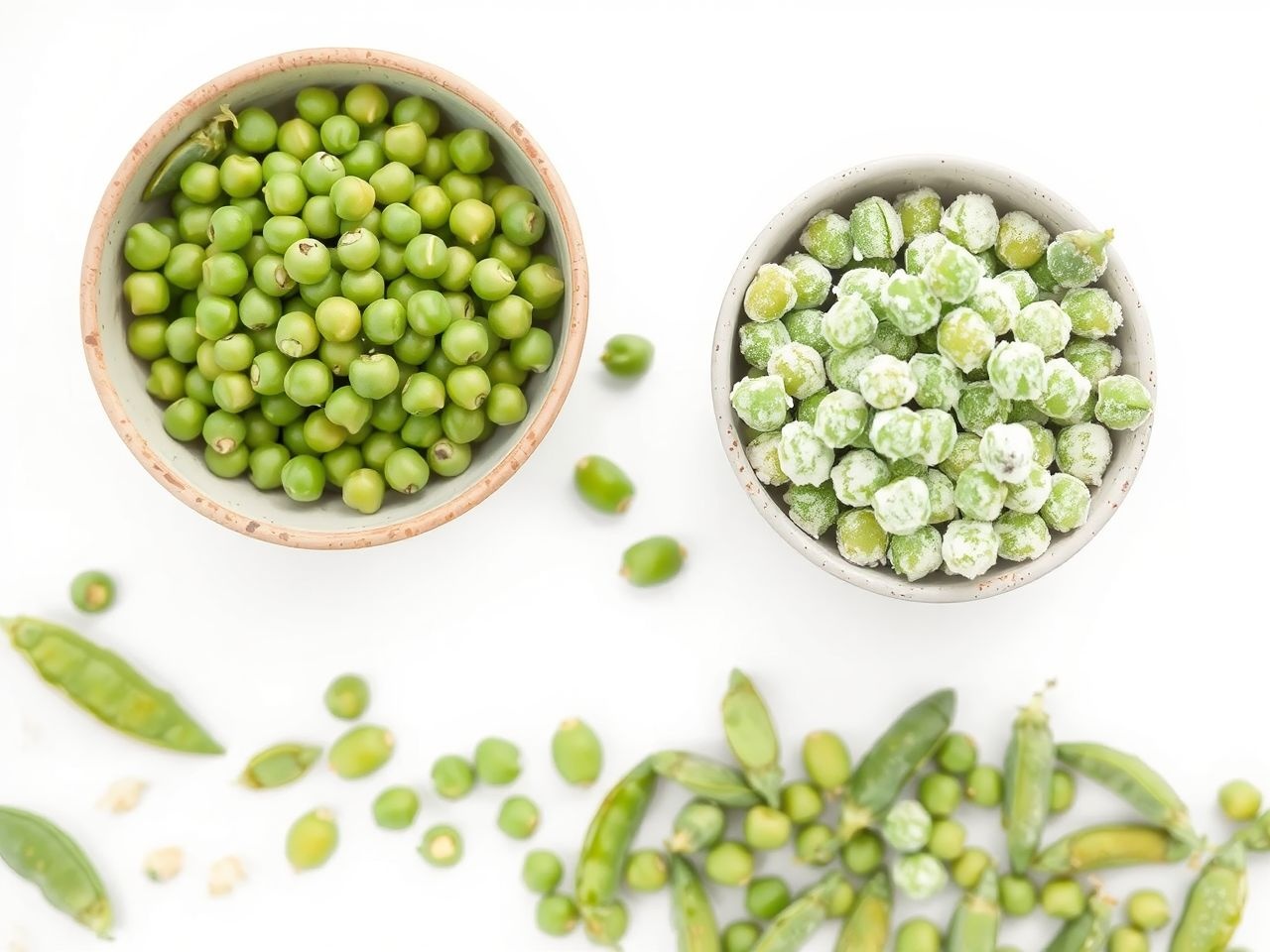 A friss borsó édesebb, de a fagyasztott több tápanyagot őriz.