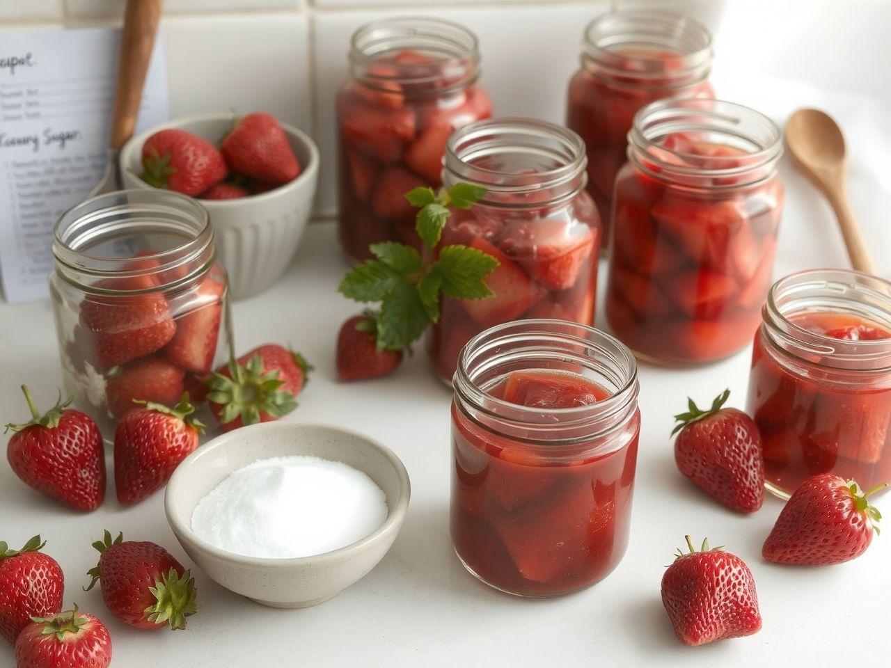 A befőtt színét a hőkezelés ideje határozza meg.