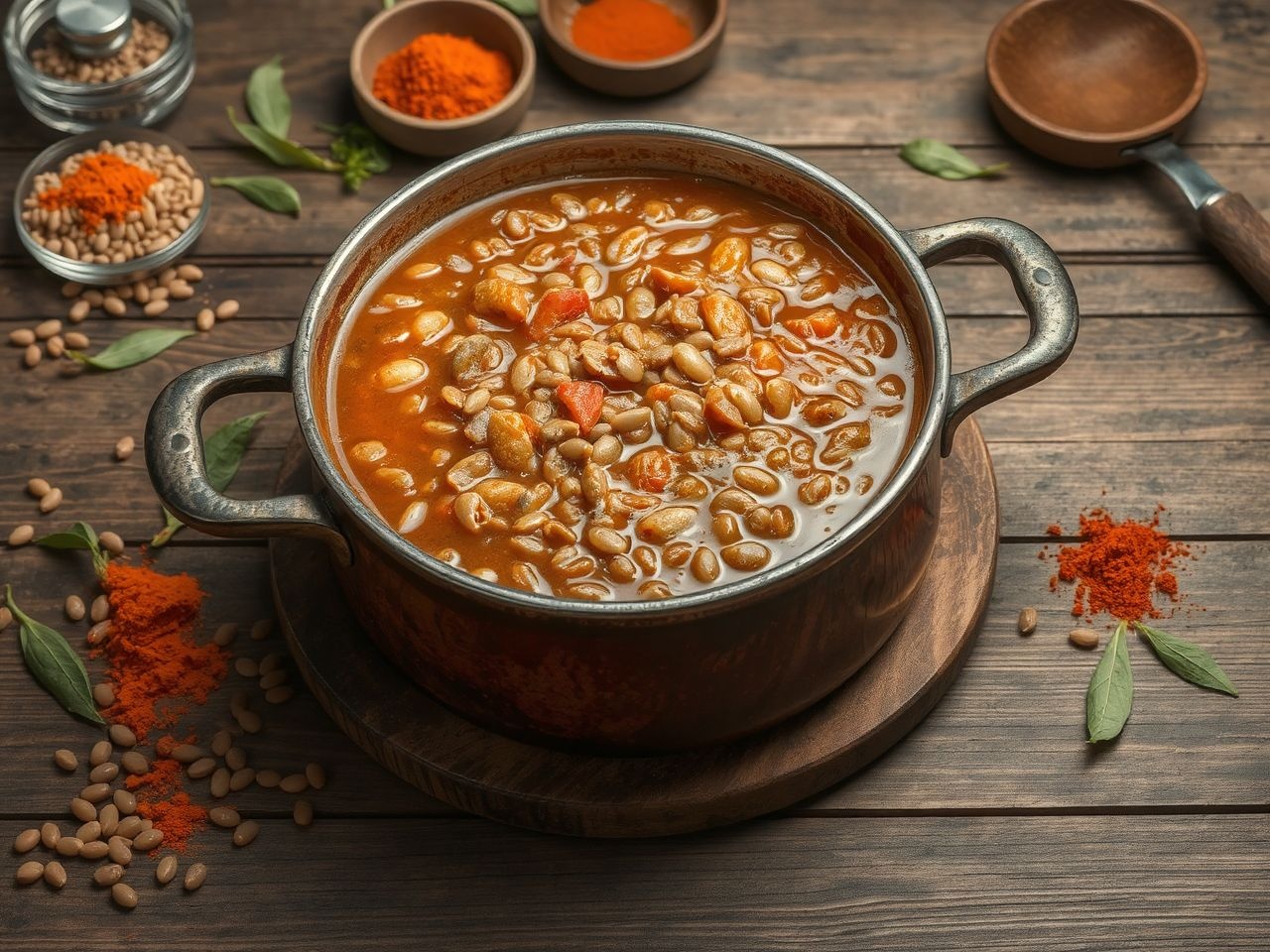 A túl sok fűszer elnyomja a lencse természetes ízét.