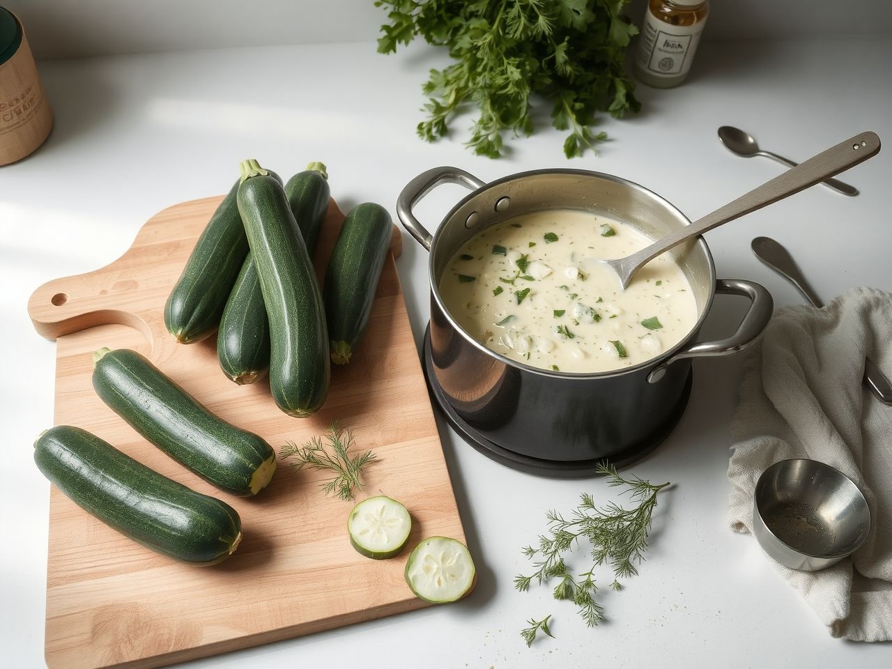 A tökéletes cukkini főzelékhez mindig friss, zsenge cukkinit válasszunk.