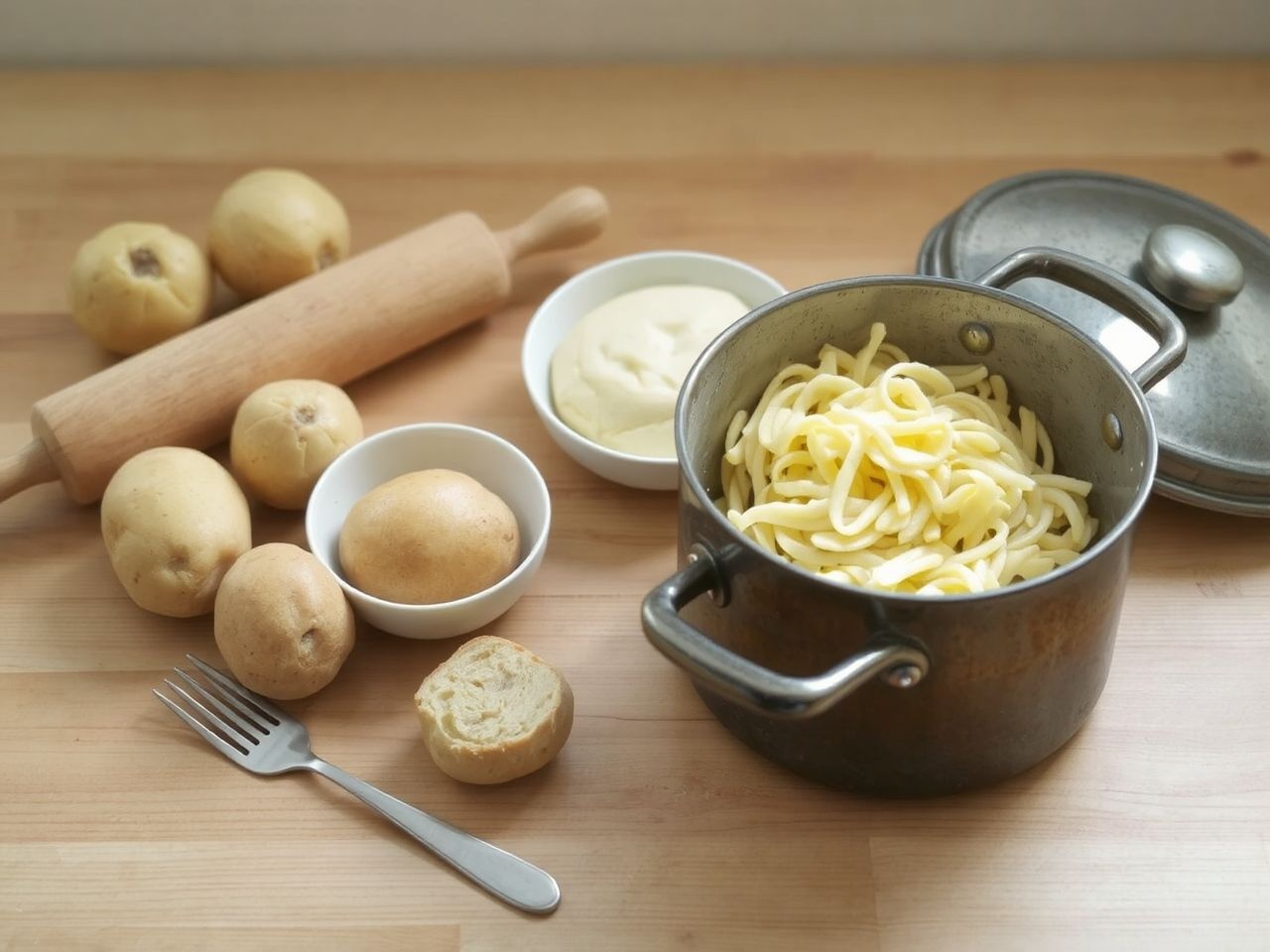 A tészta állaga kulcsfontosságú a krumplis tésztánál.