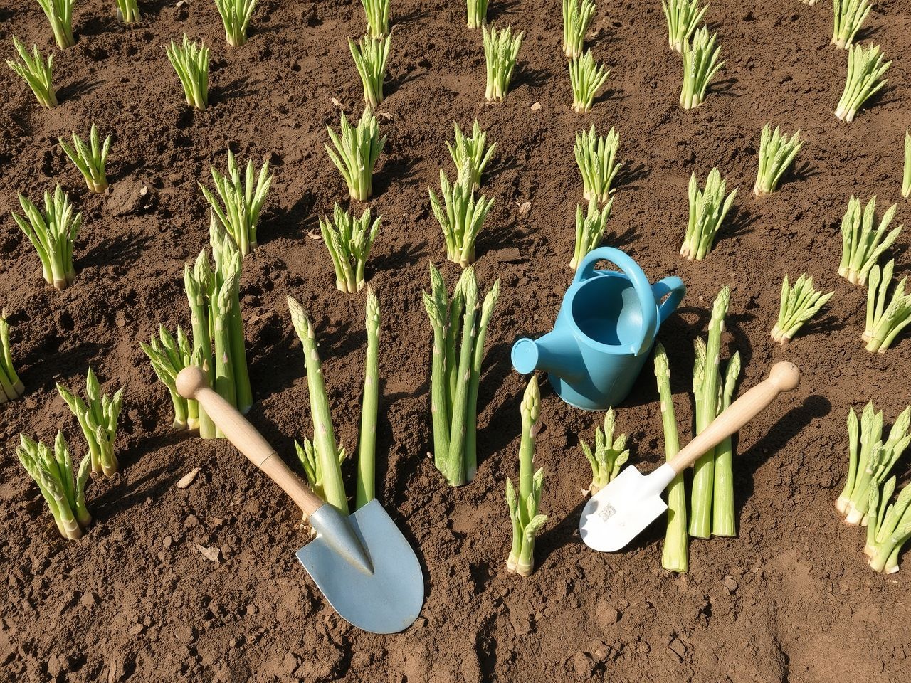 A spárga termesztése türelmet igényel, az első év lassú.