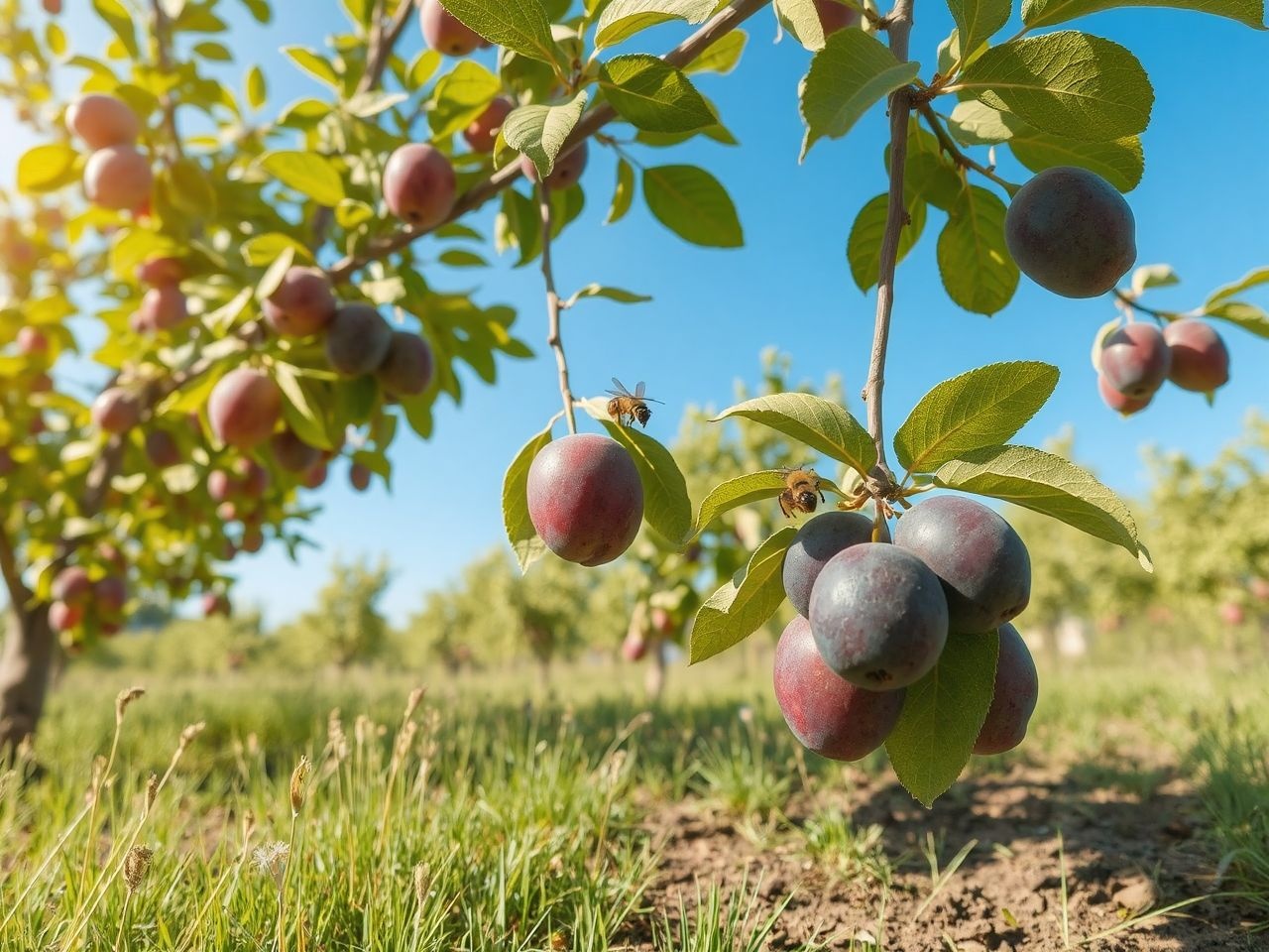 A fenntartható szilvatermesztés csökkenti a talajeróziót és vízfogyasztást.
