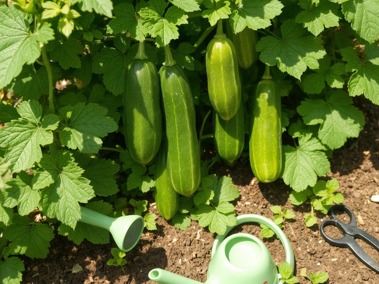 Az uborka rendszeres öntözést és megfelelő támasztékot igényel.