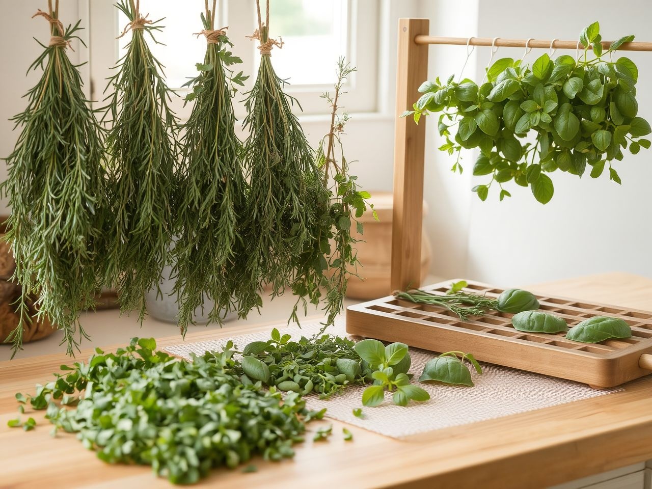 A szárítási hőmérséklet befolyásolja a fűszernövény aromaanyagait.