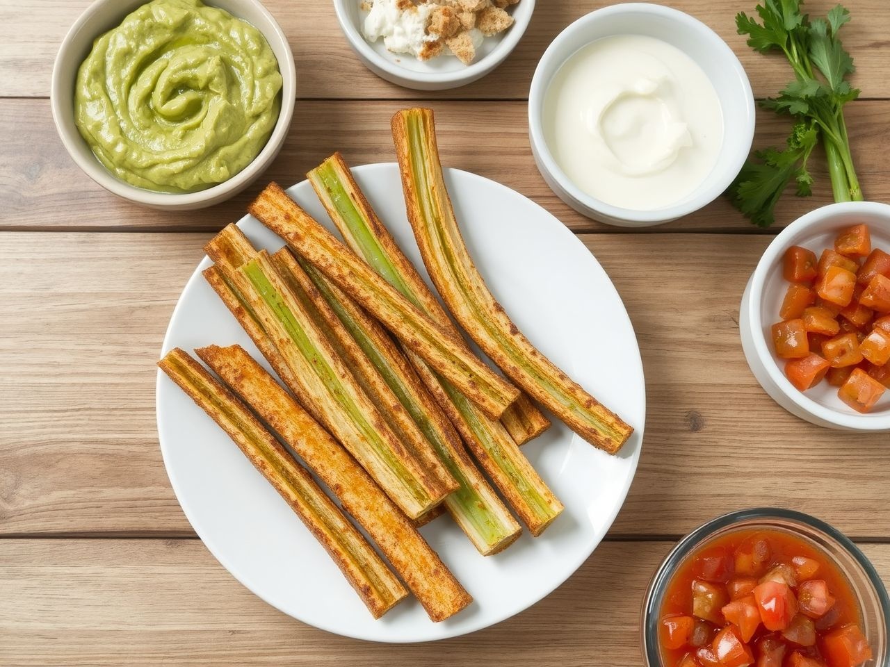 A mártogatóssal a sült zeller íze még különlegesebb lesz!