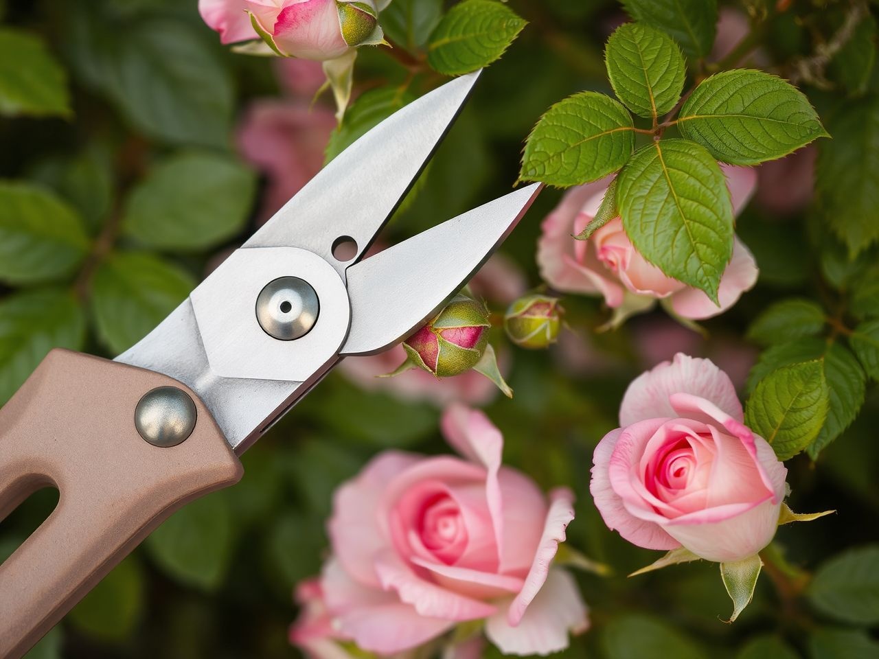 A metszés serkenti az Olivia Rose Austin rózsa egészséges növekedését.