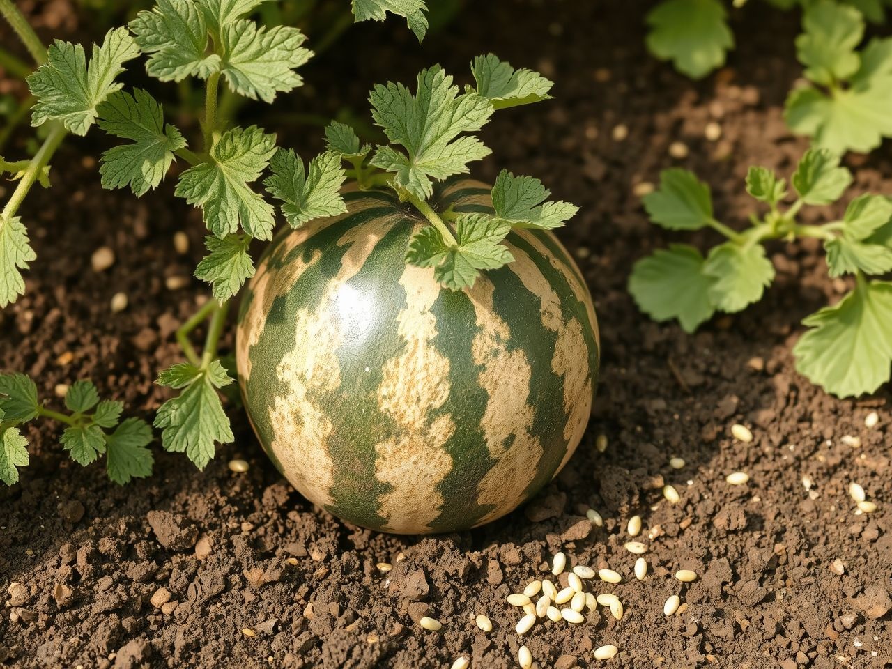 A megfelelő öntözés és tápanyag biztosítja a dinnye optimális fejlődését.