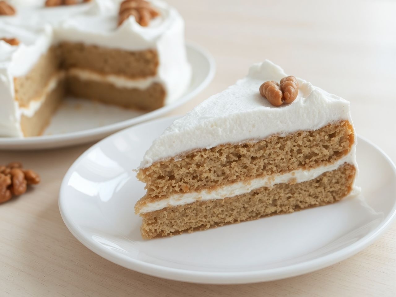 A diós-habos sütemény tésztája légies és ropogós egyszerre.