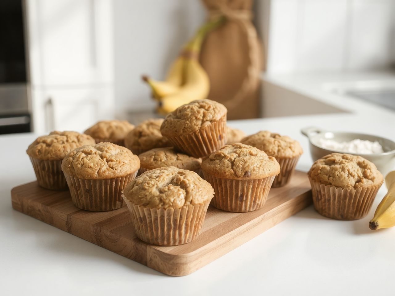 A banánok érésével édesebb, szaftosabb muffin készíthető.