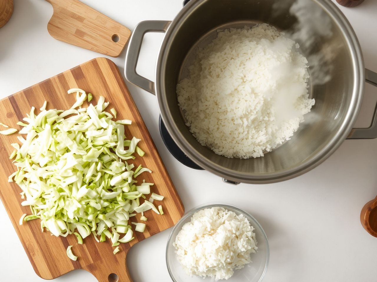 A káposztás rizs titka a tökéletes pirított hagyma.