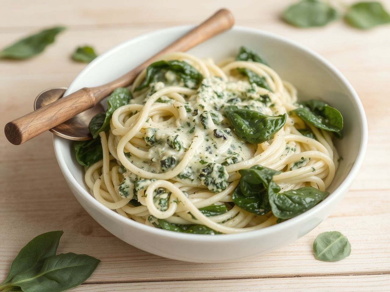 A spenót gazdag vasban és gyorsan elkészíthető tésztaételekhez.