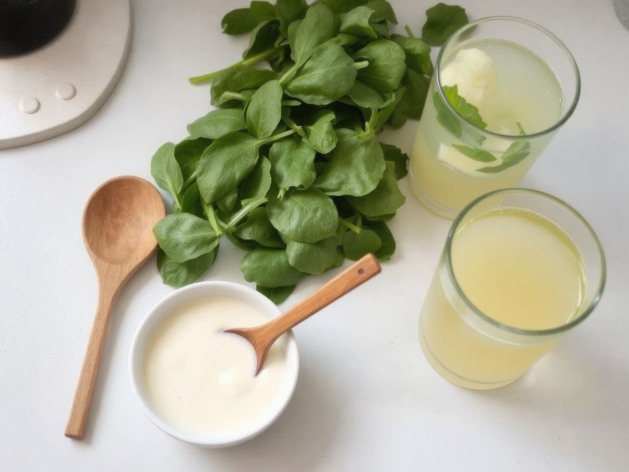 Könnyített spenótos krémekhez alacsony zsírtartalmú tejtermékeket használjunk.