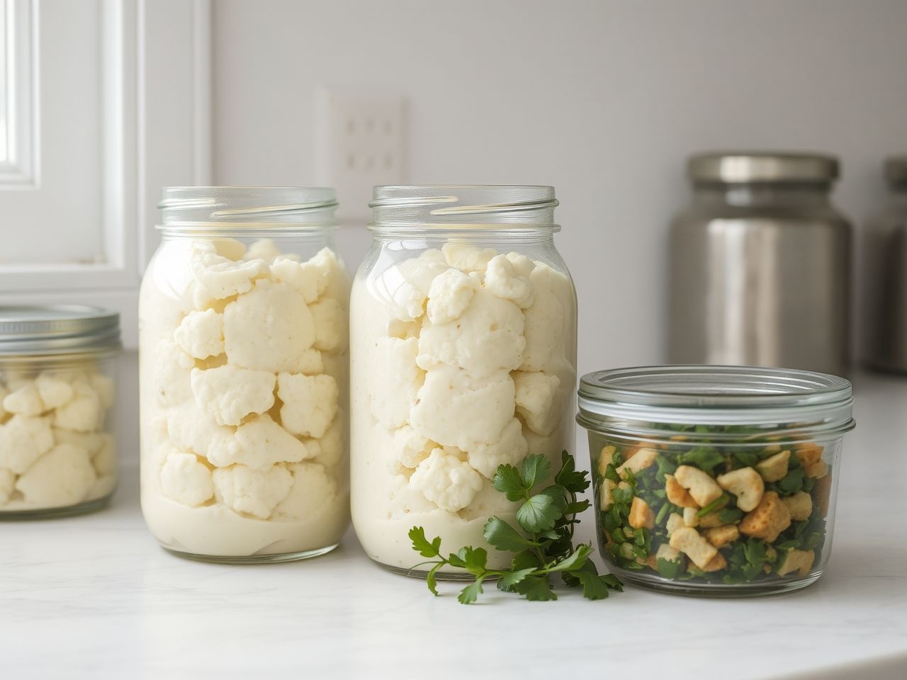 A karfiolkrém hűtve akár egy hétig friss marad.