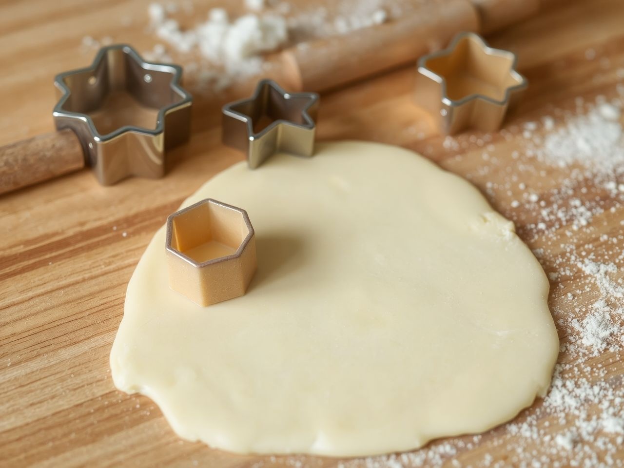 A marcipán formázását könnyíti a kevés liszt használata.